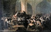Francisco de Goya The Inquisition Tribunal painting